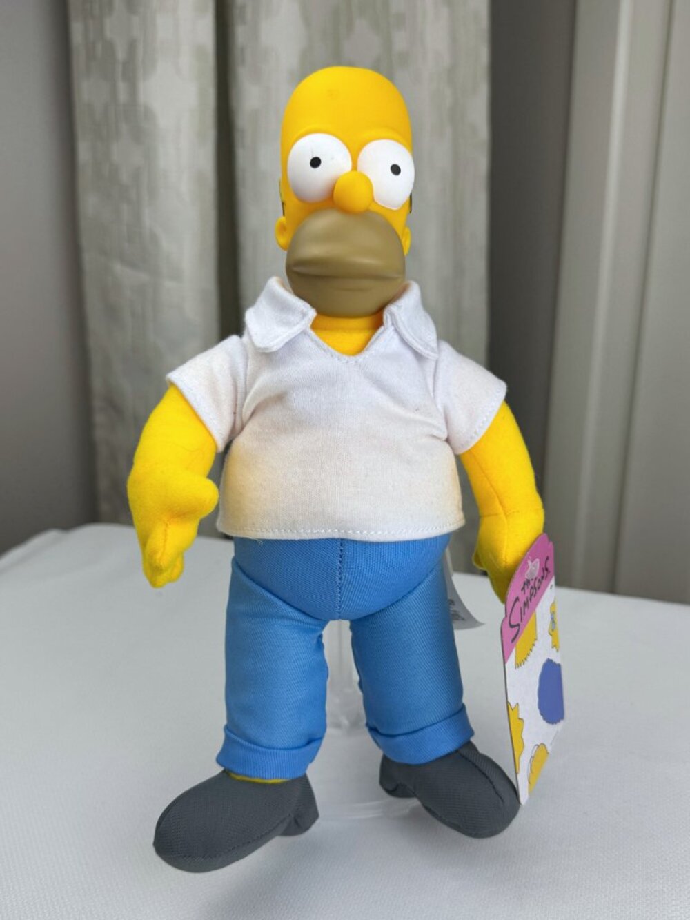 2024 Jakks Pacific Homer Simpson Doll Vinyl Head Plush Body NWT